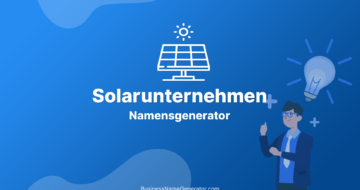 Solarunternehmen-Namensgenerator