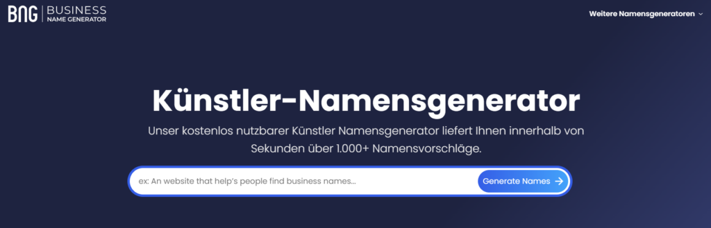 Künstler-Namensgenerator