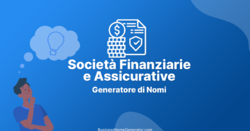 Generatore di Nomi per Società Finanziarie e Assicurative