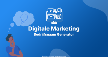 Digitale Marketing Bedrijfsnaam Generator