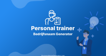 Personal trainer Bedrijfsnaam Generator