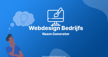 Webdesign Bedrijfsnaam Generator & Ideeën