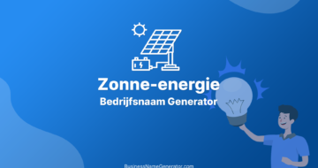 Zonne-energie Bedrijfsnaam Generator