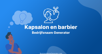 Kapsalon en barbier Bedrijfsnaam Generator