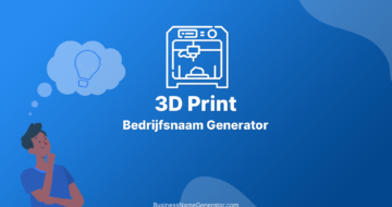 3D Print Bedrijf Naamgenerator