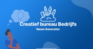 Creatief bureau Bedrijfsnaam Generator