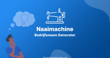 Naaimachine Bedrijfsnaam Generator
