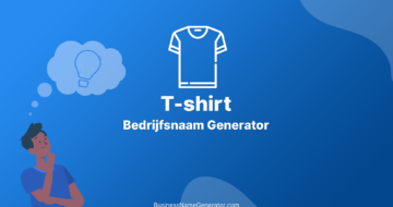 T-shirt Bedrijfsnaam Generator