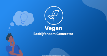 Vegan Bedrijfsnaam Generator