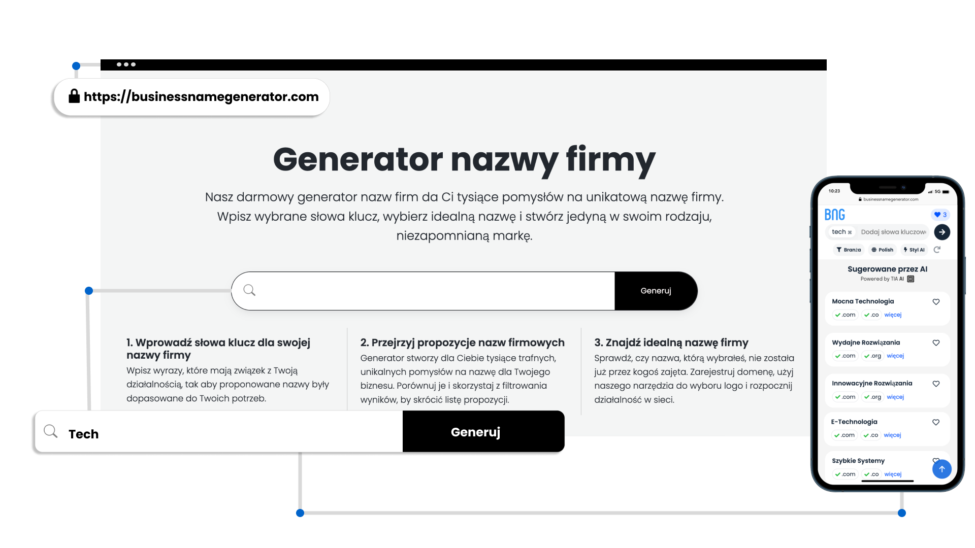 Darmowy Generator Nazwy Firmy 2024   PL Business Name Generator 