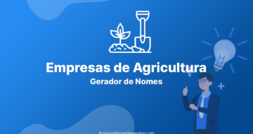 Gerador de Nome & Ideias para Empresas de Agricultura