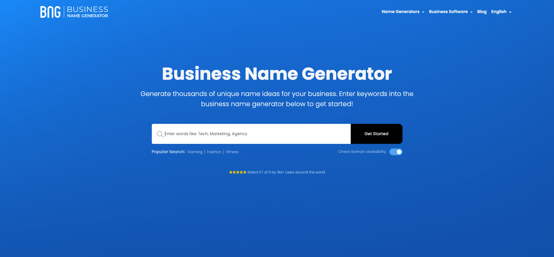 Business Name Generator - на русском и английском