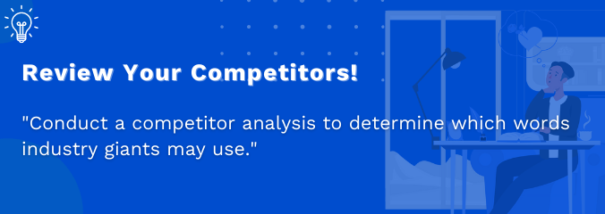 Review your competitors!