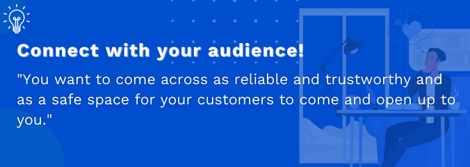 Connect with your audience!