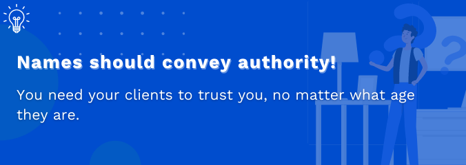 Names should convey authority! Names should convey authority!