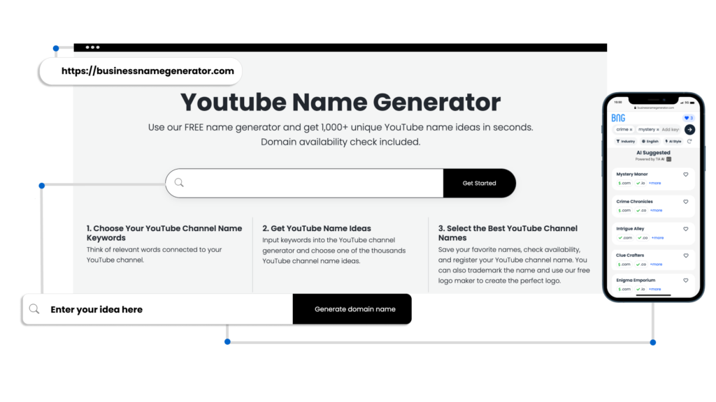 How to use our Youtube Name Generator