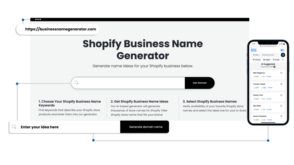 How to use our Shopify Business Name Generator