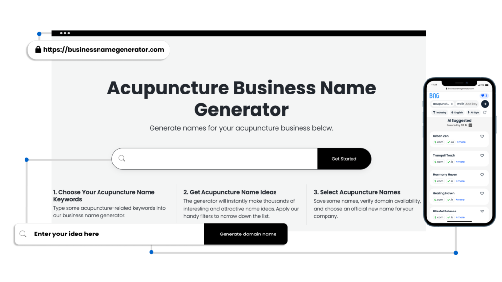 Screenshot - Acupuncture Business Name Generator
