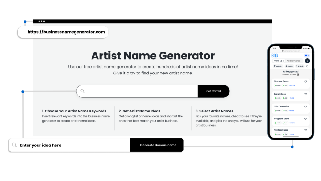 Screenshot - Artist Name Generator