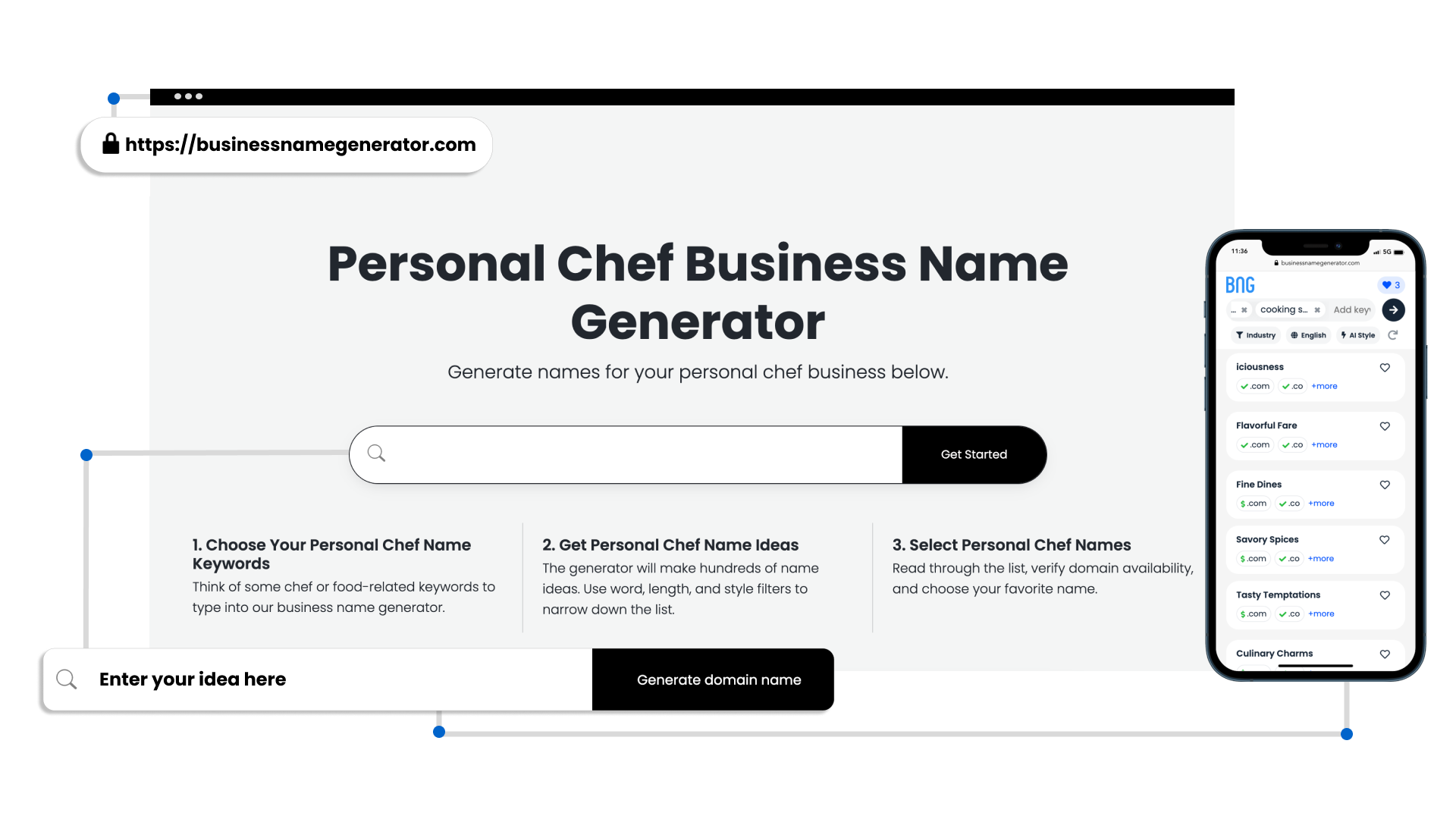 Screenshot - Personal Chef Business Name Generator