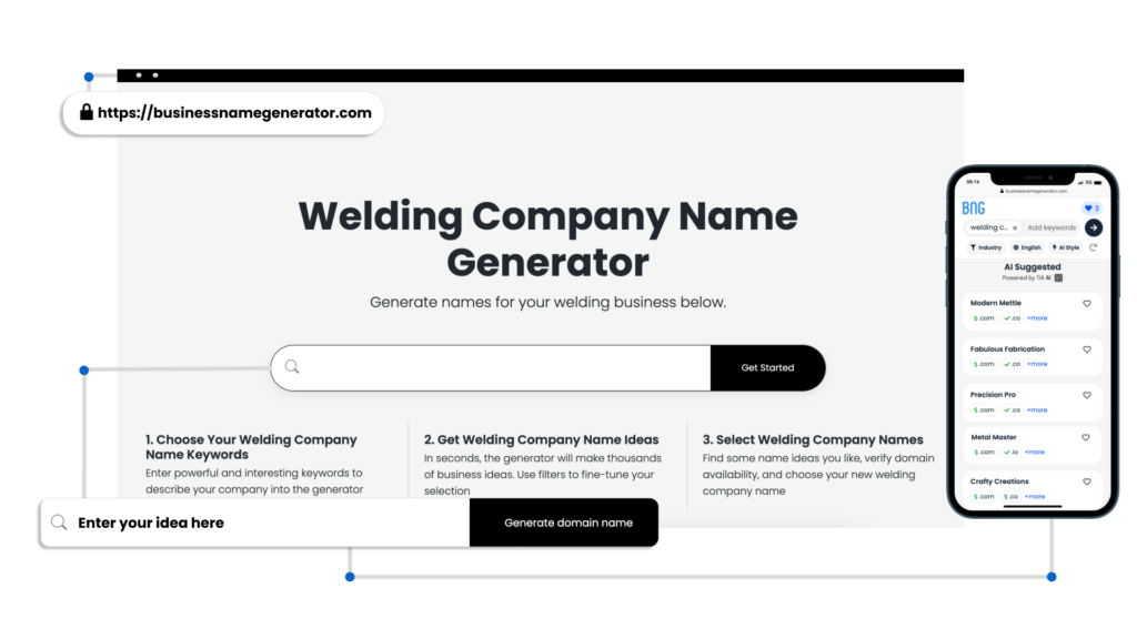 How to use our Welding Company Name Generator