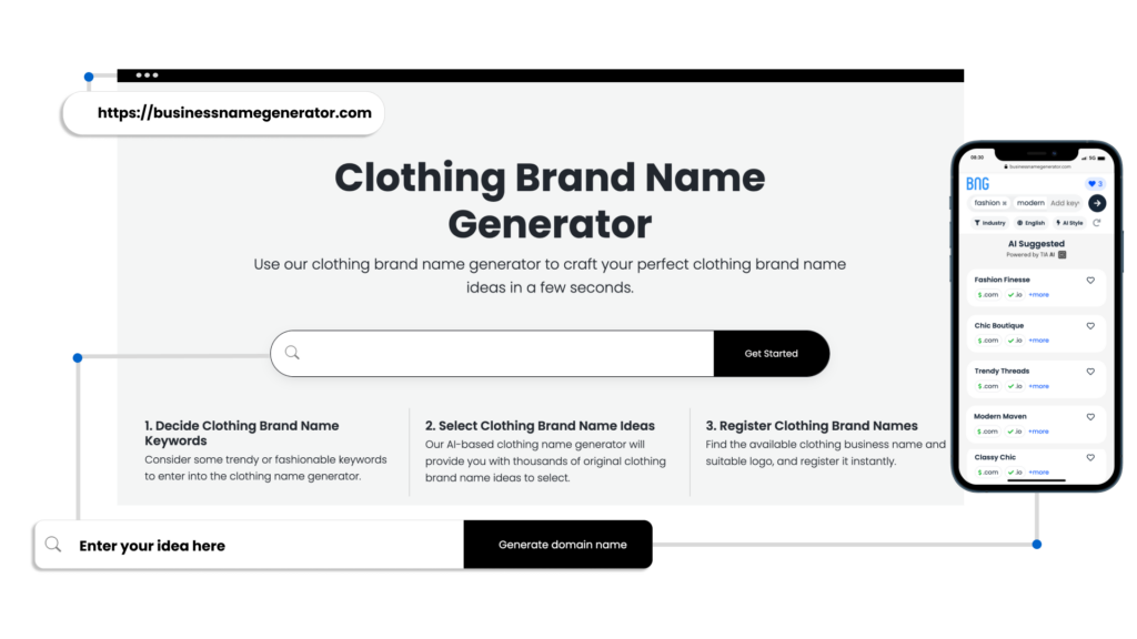 Screenshot - Clothing Brand Name Generator
