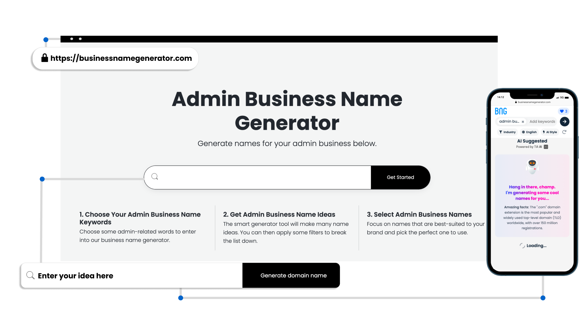 Screenshot - Administration Company Name Generator