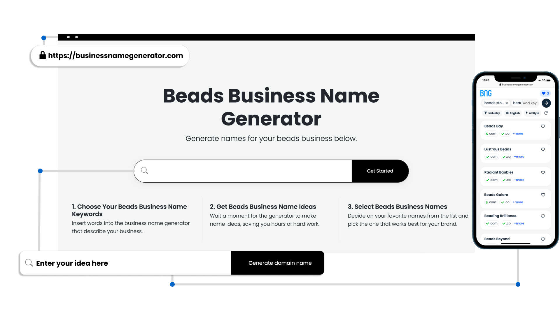 Screenshot - Beads Business Name Generator 