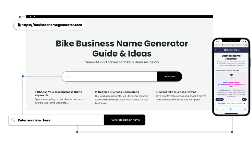 How to use our Bike Business Name Generator