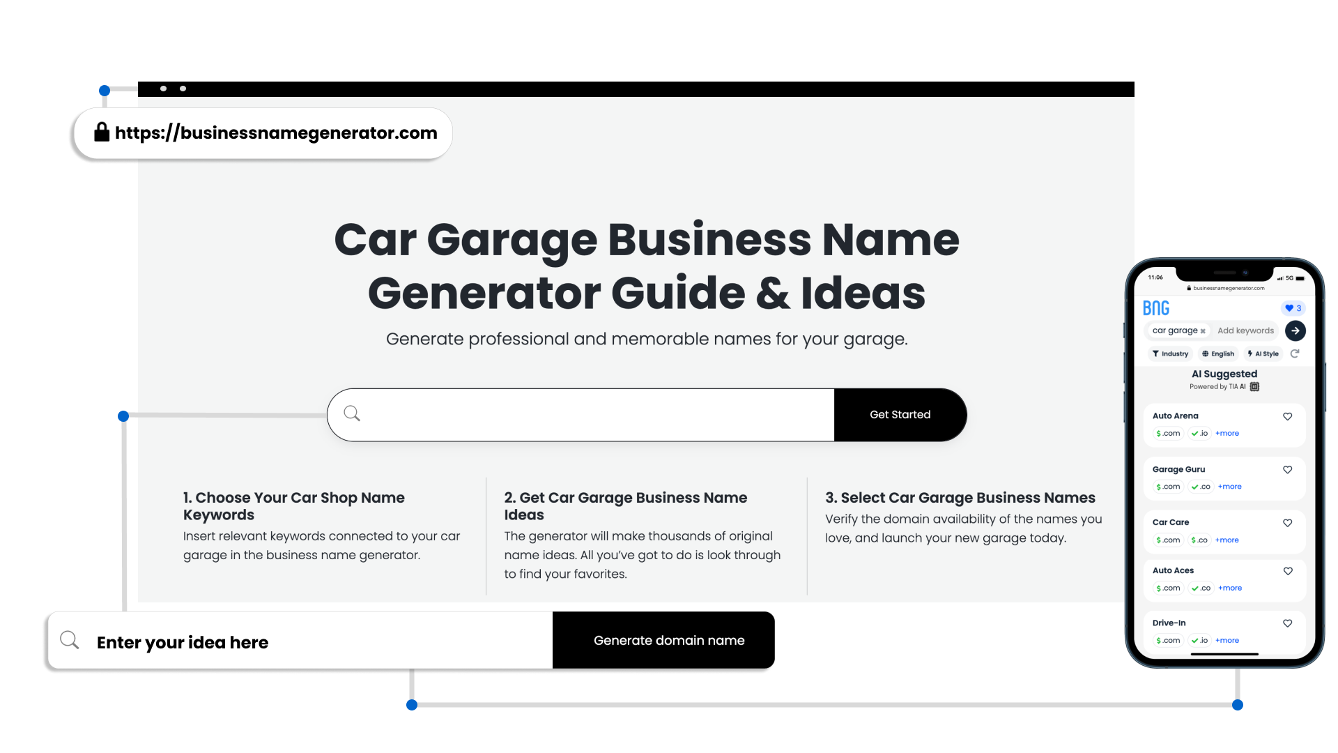 name for a car garage