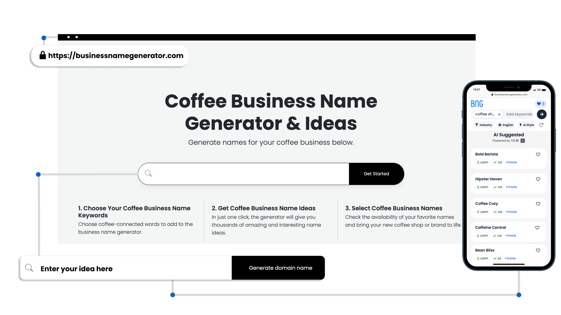Screenshot - Coffee Shop Name Generator