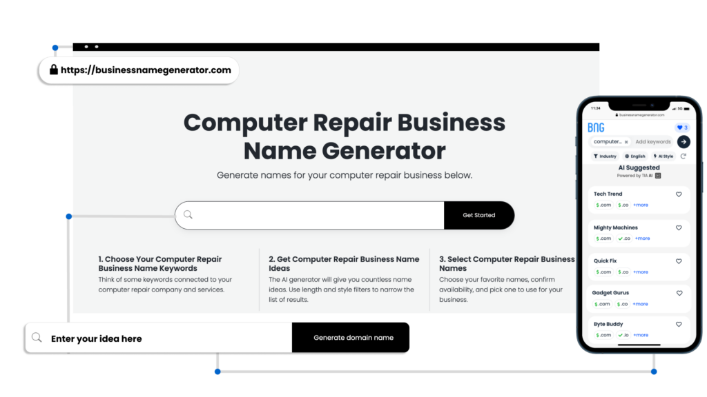 Computer Repair Business Name Generator