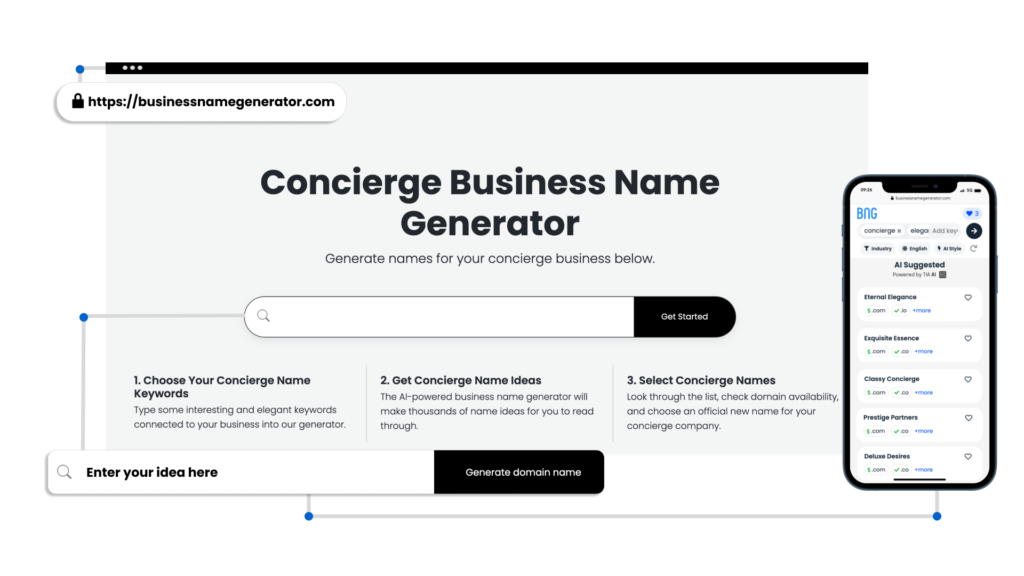 Concierge Business Name Generator (2024)