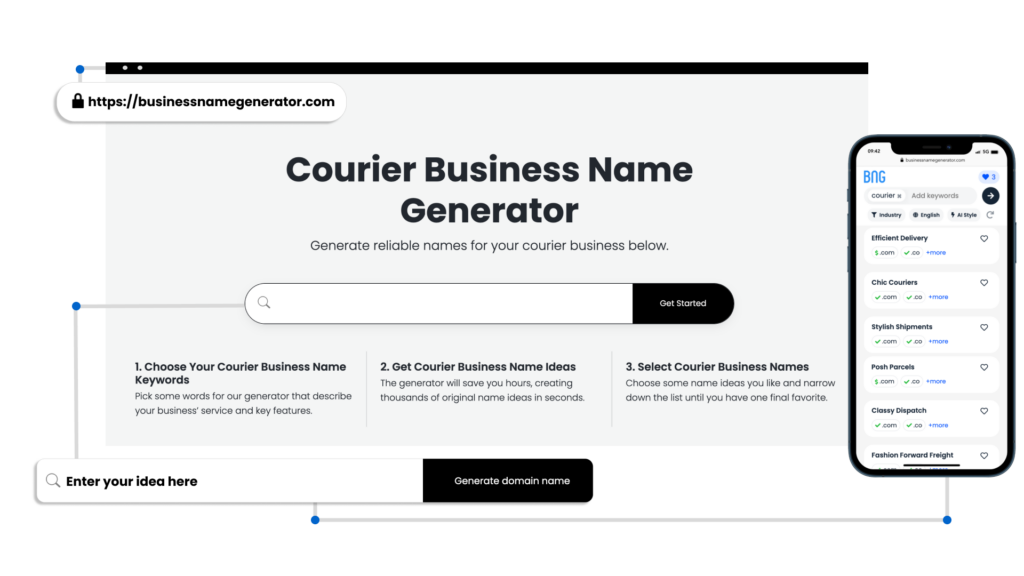 How to use our Courier Business Name Generator