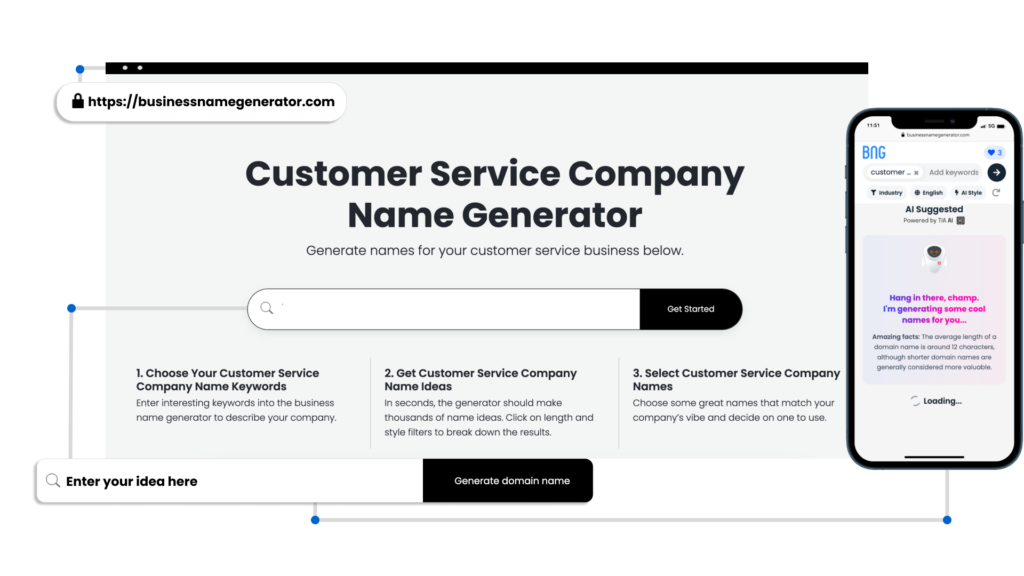 Customer Service Company Name Generator