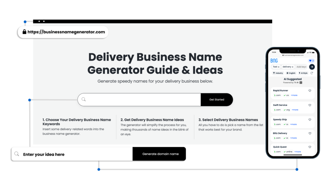 How to use our Delivery Business Name Generator