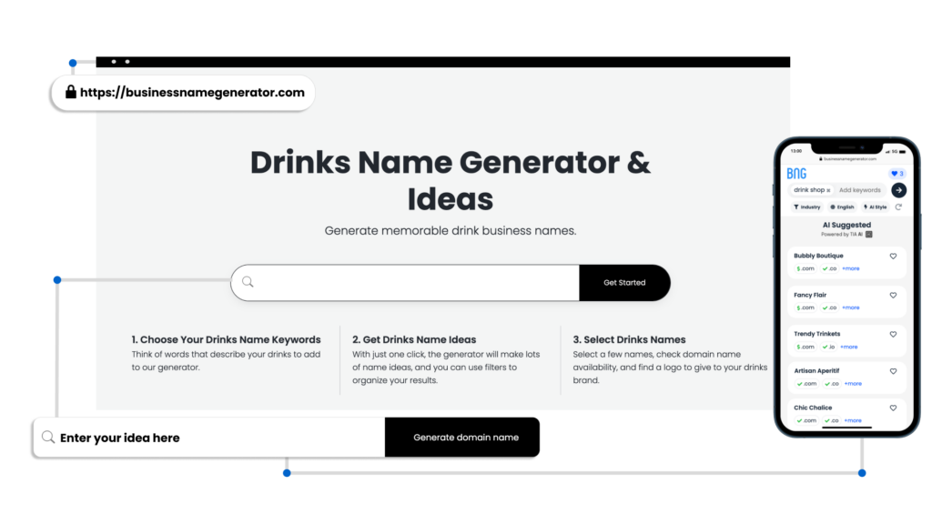 How to use our Drinks Name Generator