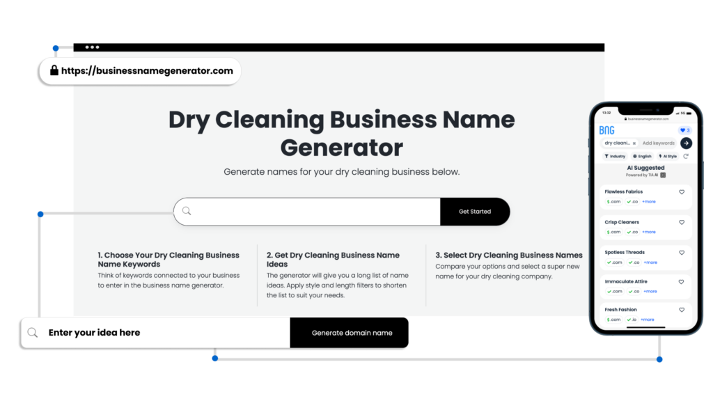 Screenshot - Dry Cleaning Business Name Generator