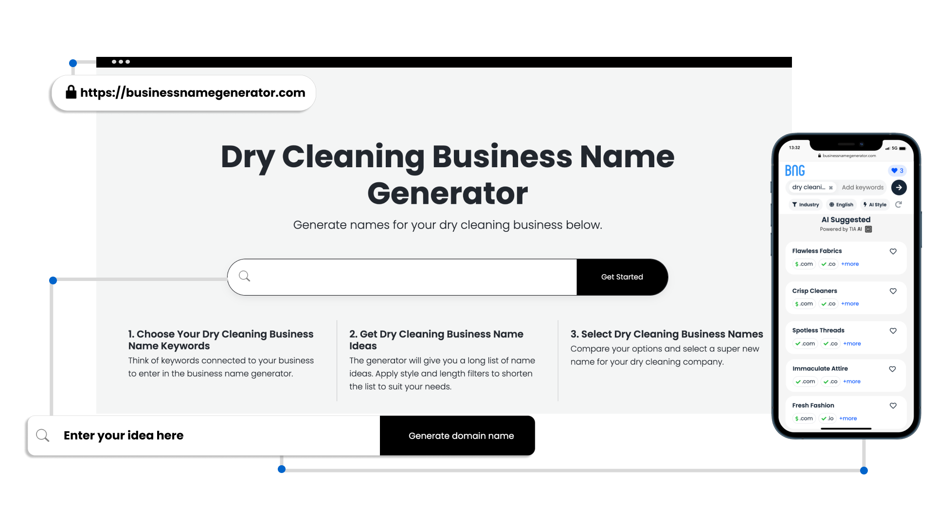 Dry Cleaning Business Name Generator + (Instant Availability Check)