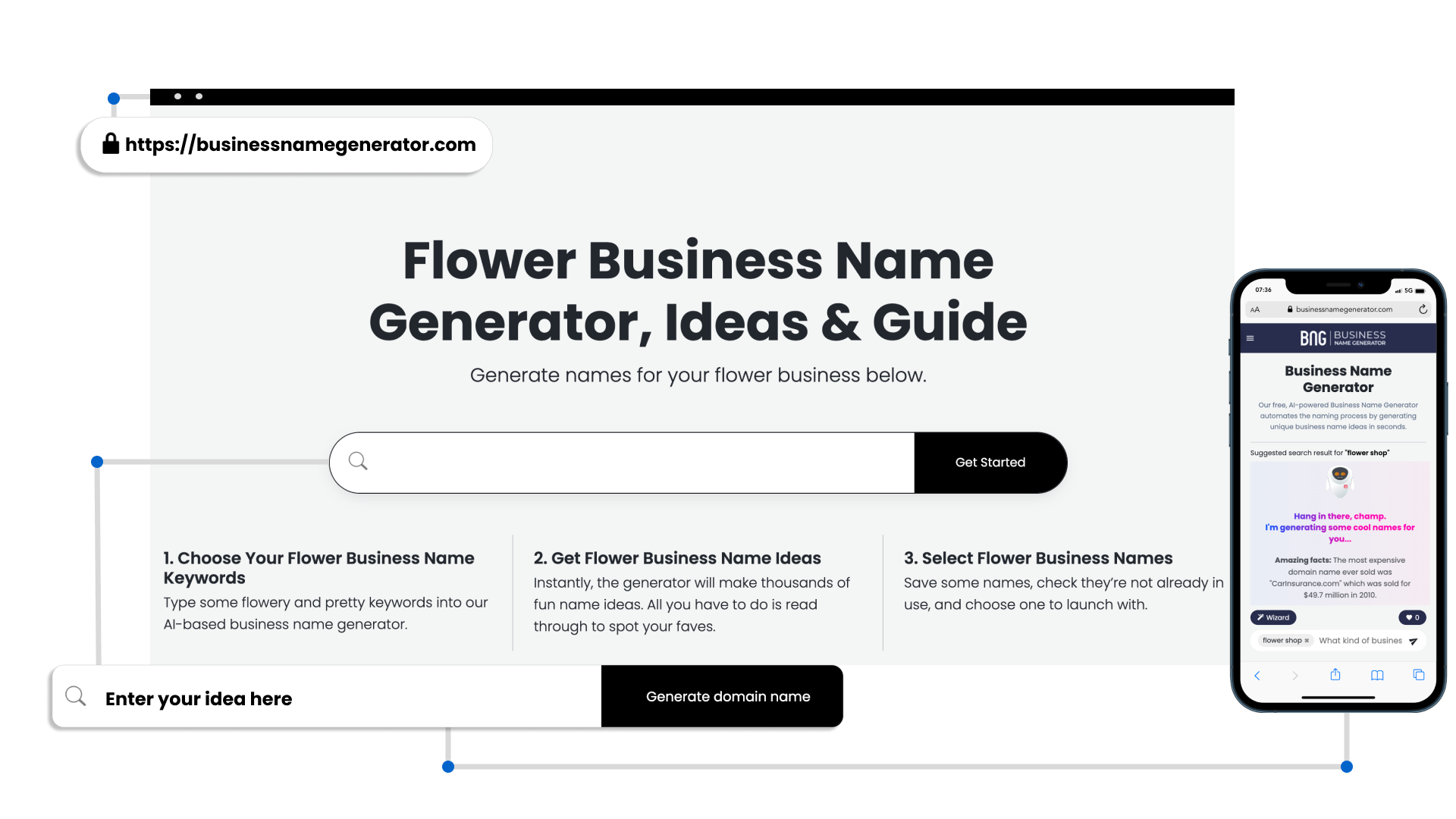 Screenshot - Flower Business Name Generator