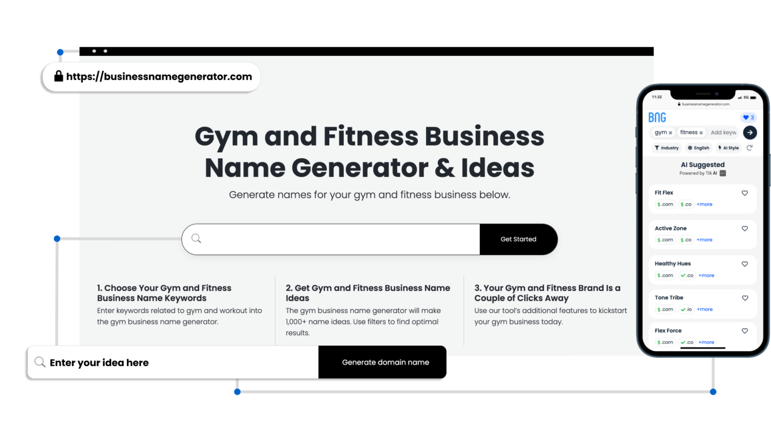 Gym Name Generator + Logo Suggestion Tool (2024)