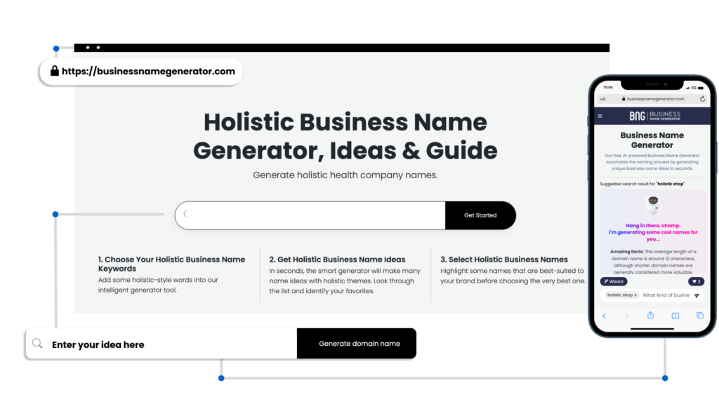 How to use our Holistic Business Name Generator