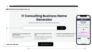 IT Consulting Business Name Generator 2024   How Does Our It Consulting Business Name Generator Work 300x169 