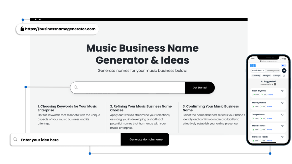 How to use our Music Business Name Generator