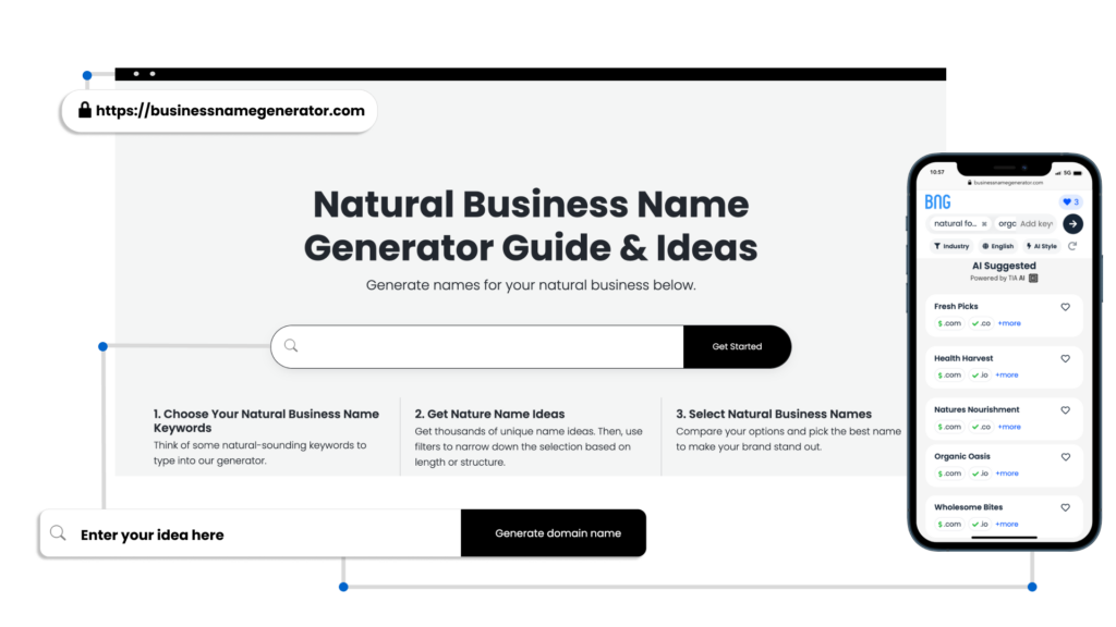 How to use our Natural Business Name Generator