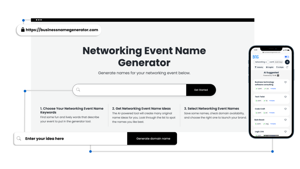 How to use our Networking Event Name Generator