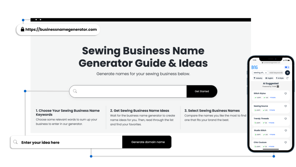 How to use our Sewing Business Generator