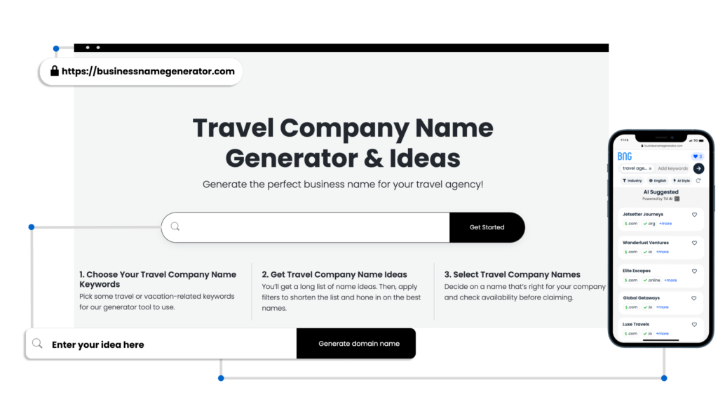 FREE Travel Company Name Generator
