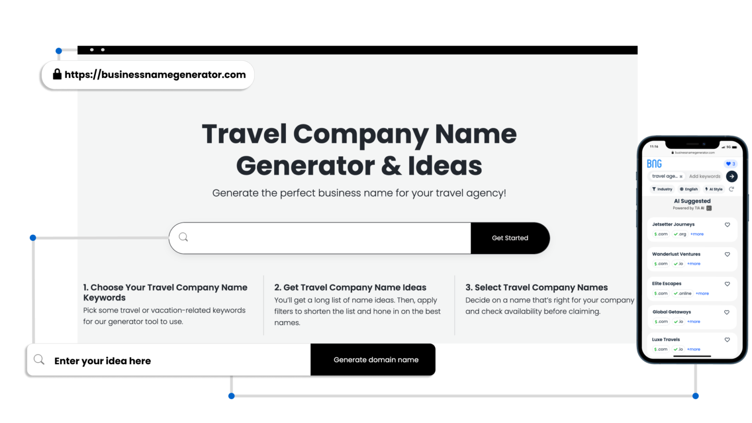 FREE Travel Company Name Generator