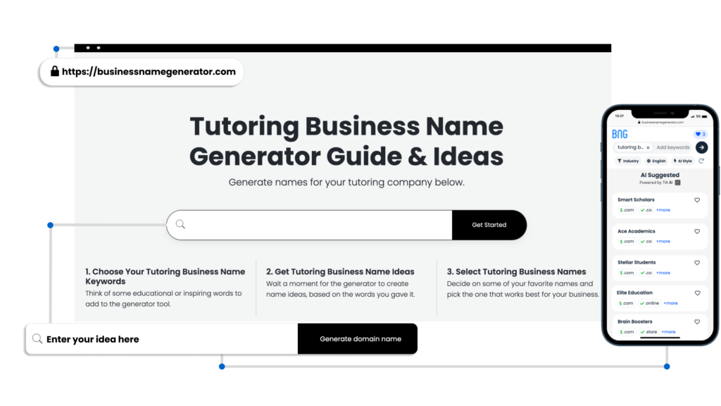 How to use our Tutoring Business Name Generator